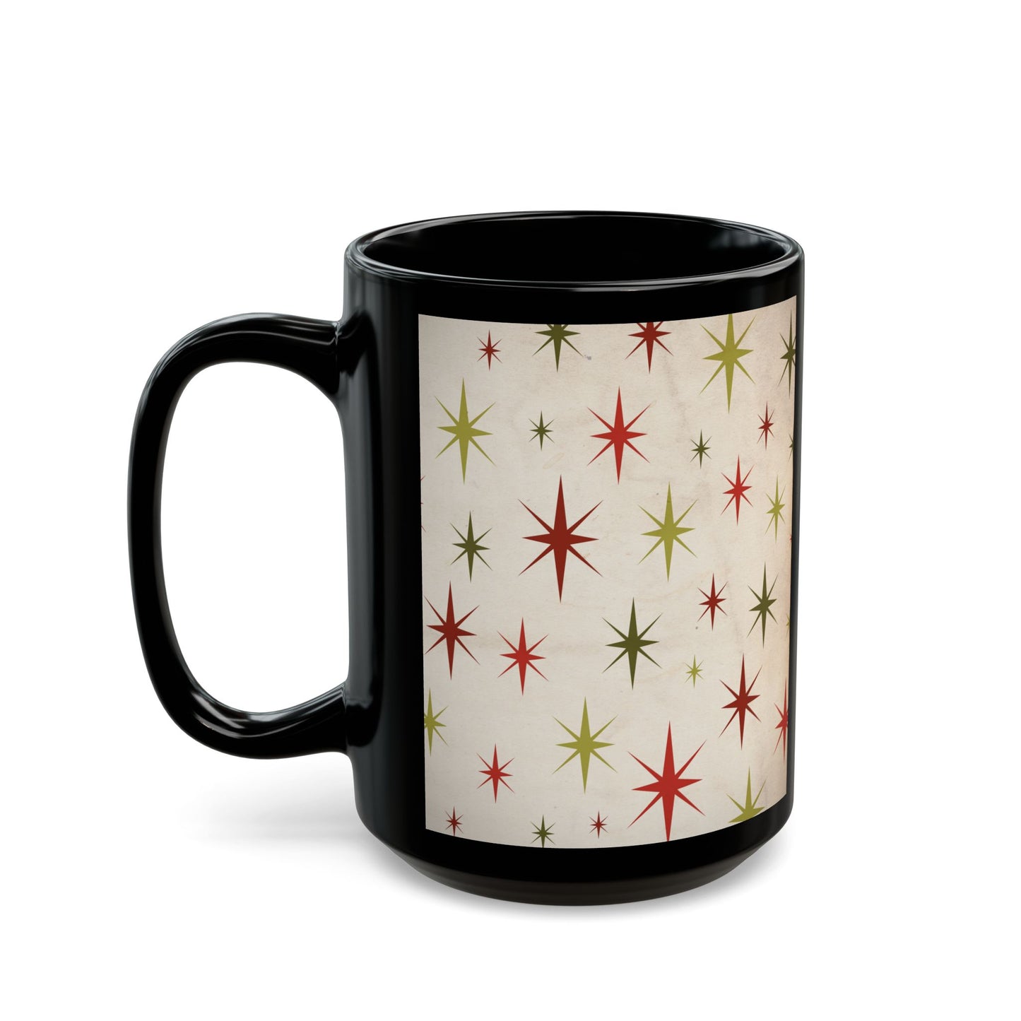 Vintage Style Christmas Star Coffee Cup Mug