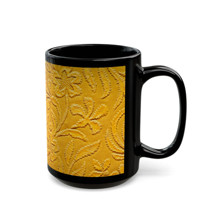 Rustic Cloth Print Coffee Cup Mug