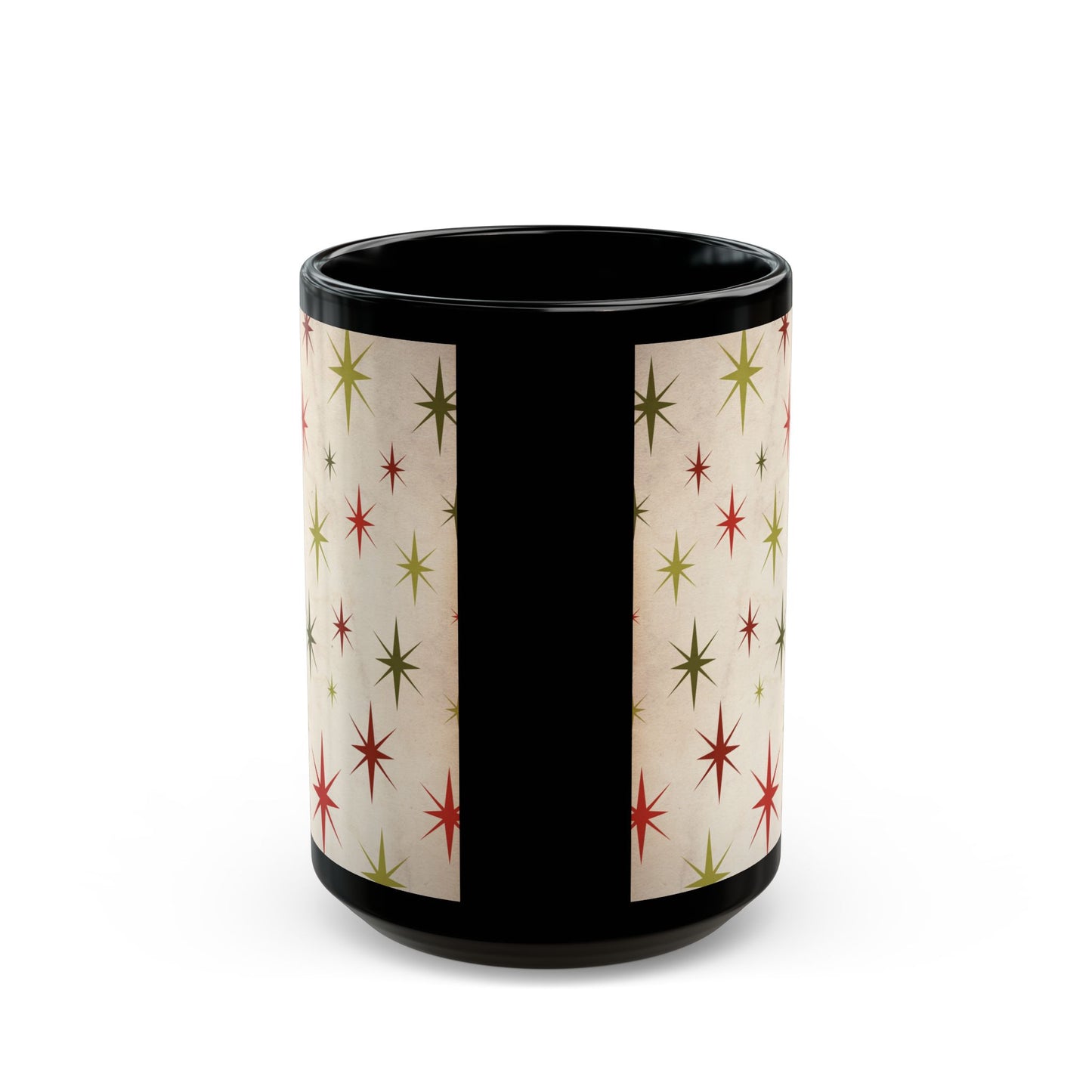 Vintage Style Christmas Star Coffee Cup Mug