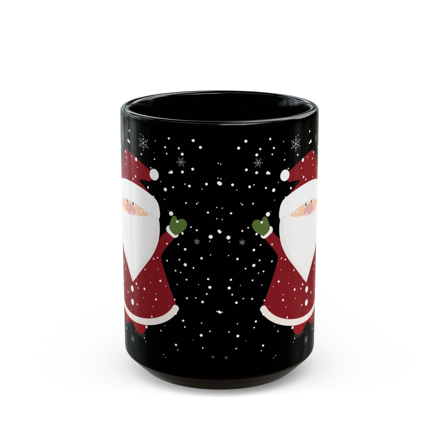 Snowy Winter Santa Christmas Coffee Cup Mug