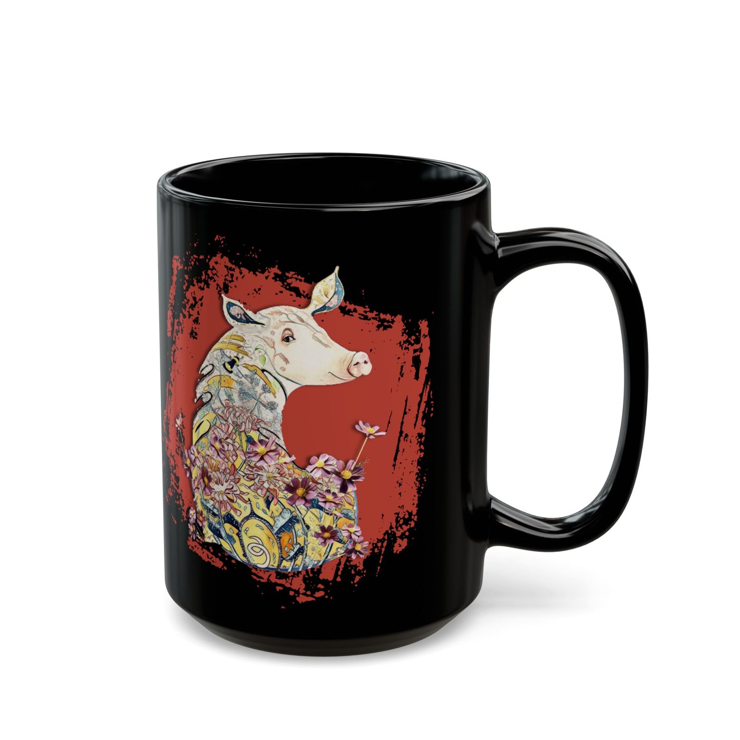 Fancy Pig Coffee Cup Mug