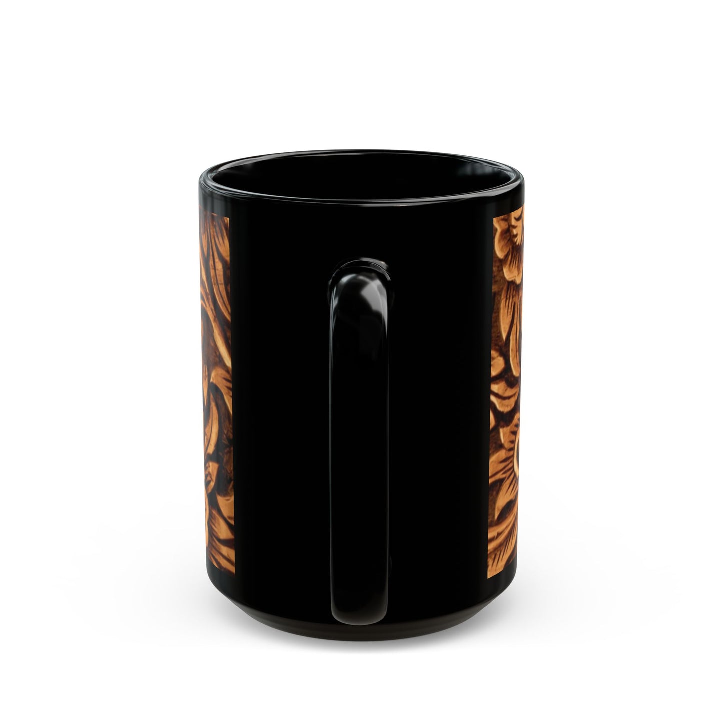 Rustic Leather Print Coffee Cup Mug