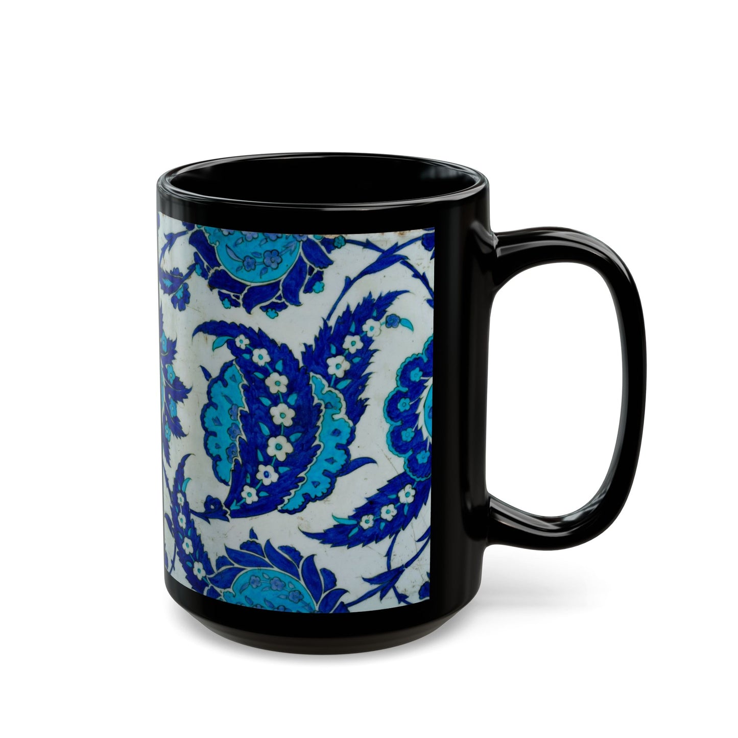 Saz Leaf Turkey Tile Print Coffee Cup Mug