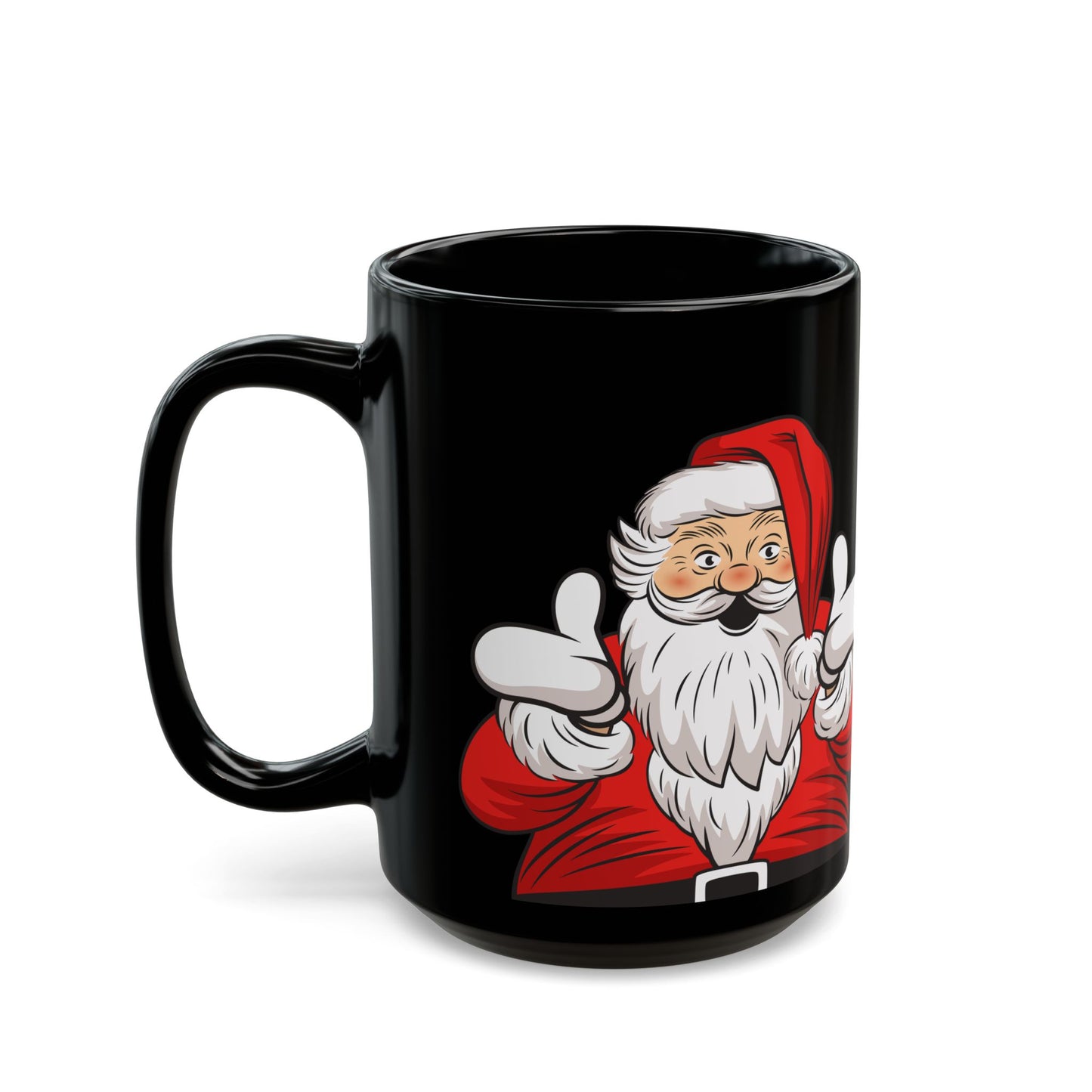 I Heard What You Did Last Summer Surprised Santa Christmas Coffee Cup Mug