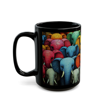 Rustic Elephants Coffee Cup Mug