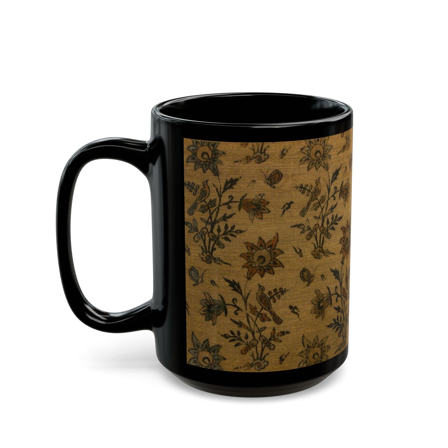 Vintage Floral Print Coffee Cup Mug