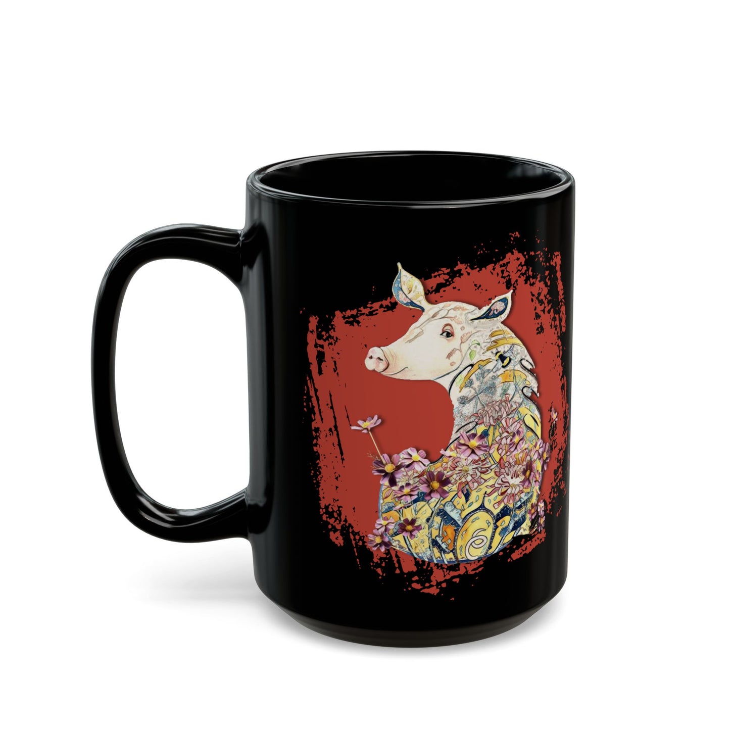 Fancy Pig Coffee Cup Mug