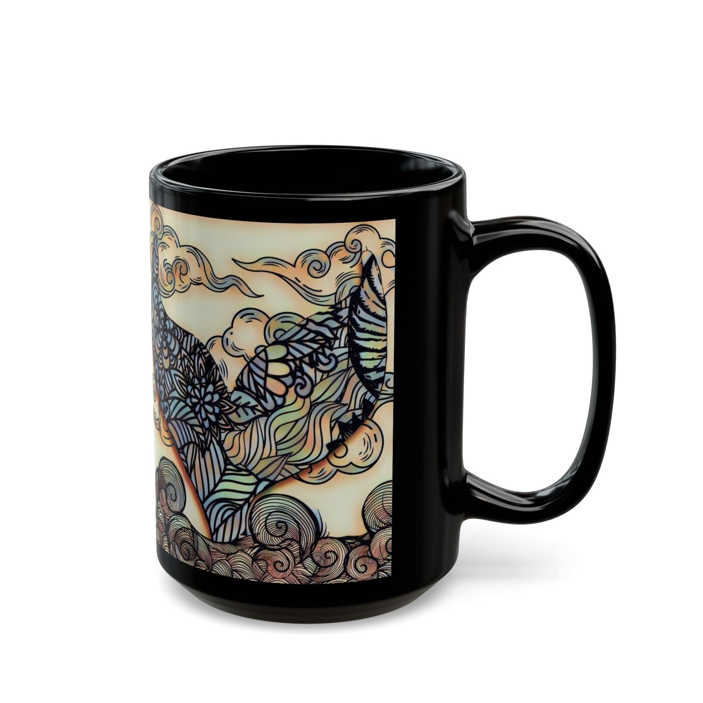 Eclectic Mermaid Tail Coffee Cup Mug