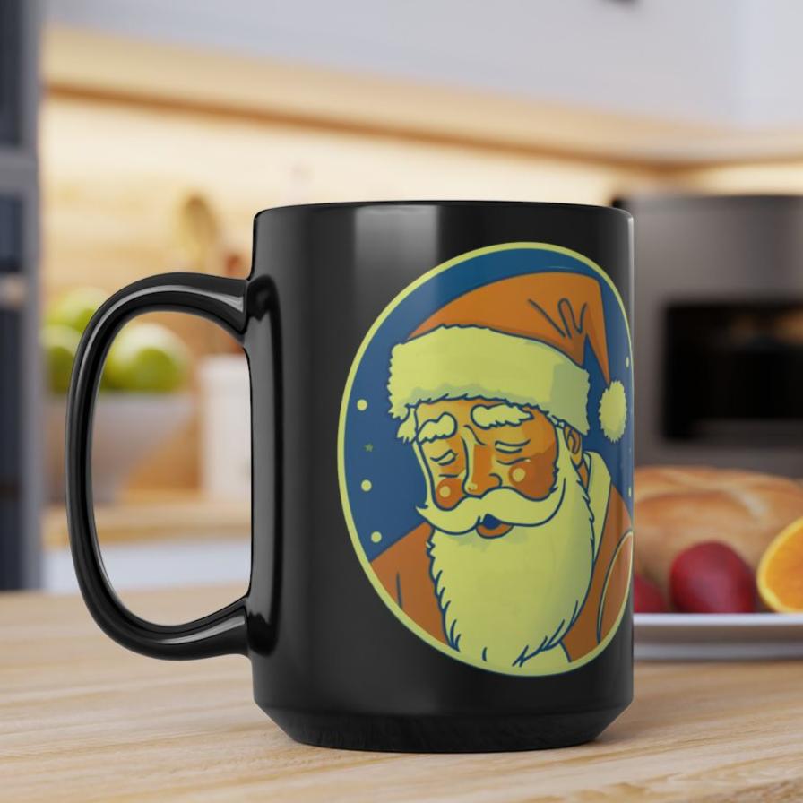 I Heard What You Did Last Summer Disappointed Santa Christmas Coffee Cup Mug