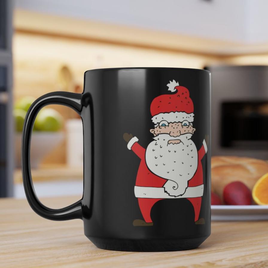 Vintage Santa Christmas Coffee Cup Mug