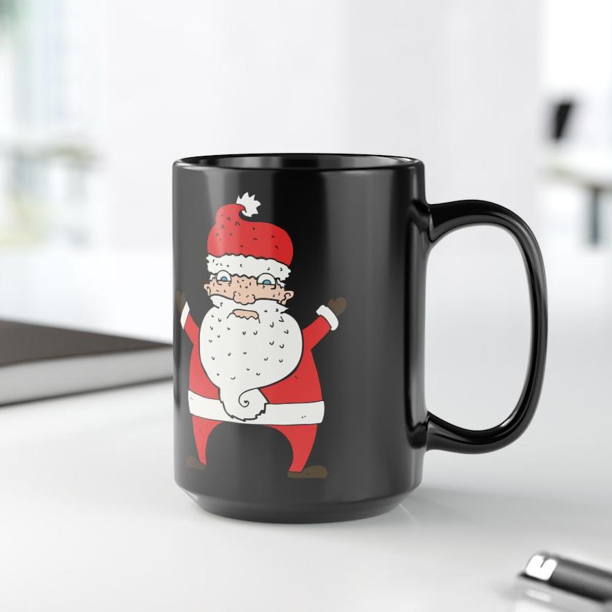 Vintage Santa Christmas Coffee Cup Mug