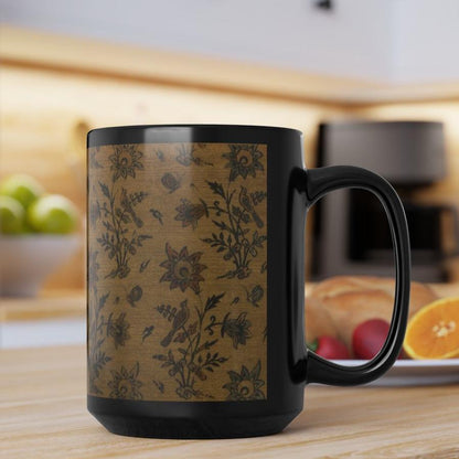 Vintage Floral Print Coffee Cup Mug