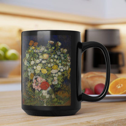 Van Gogh Bouquet of Flowers Print Coffee Cup Mug