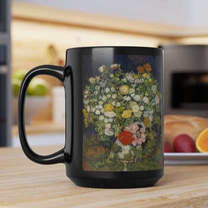 Van Gogh Bouquet of Flowers Print Coffee Cup Mug