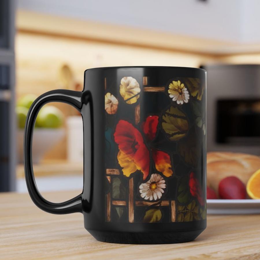 Stained Glass Window Print Coffee Cup Mug