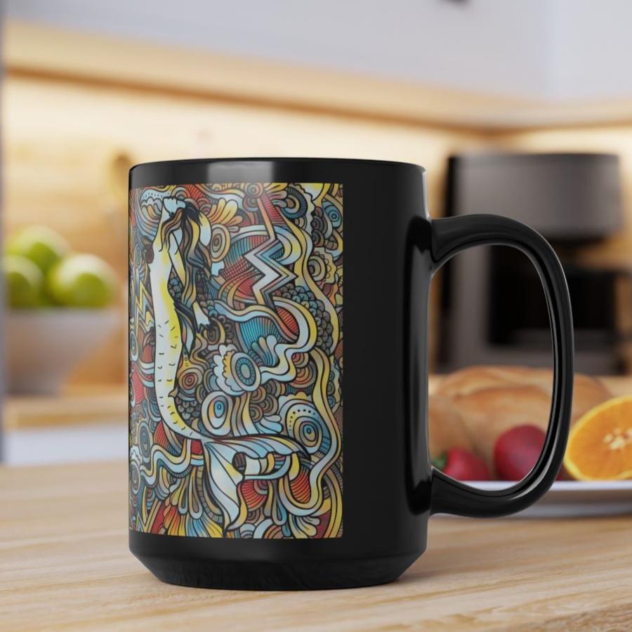 Abstract Mermaid Coffee Cup Mug