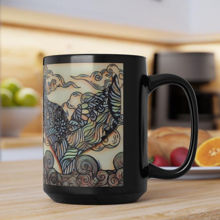 Eclectic Mermaid Tail Coffee Cup Mug