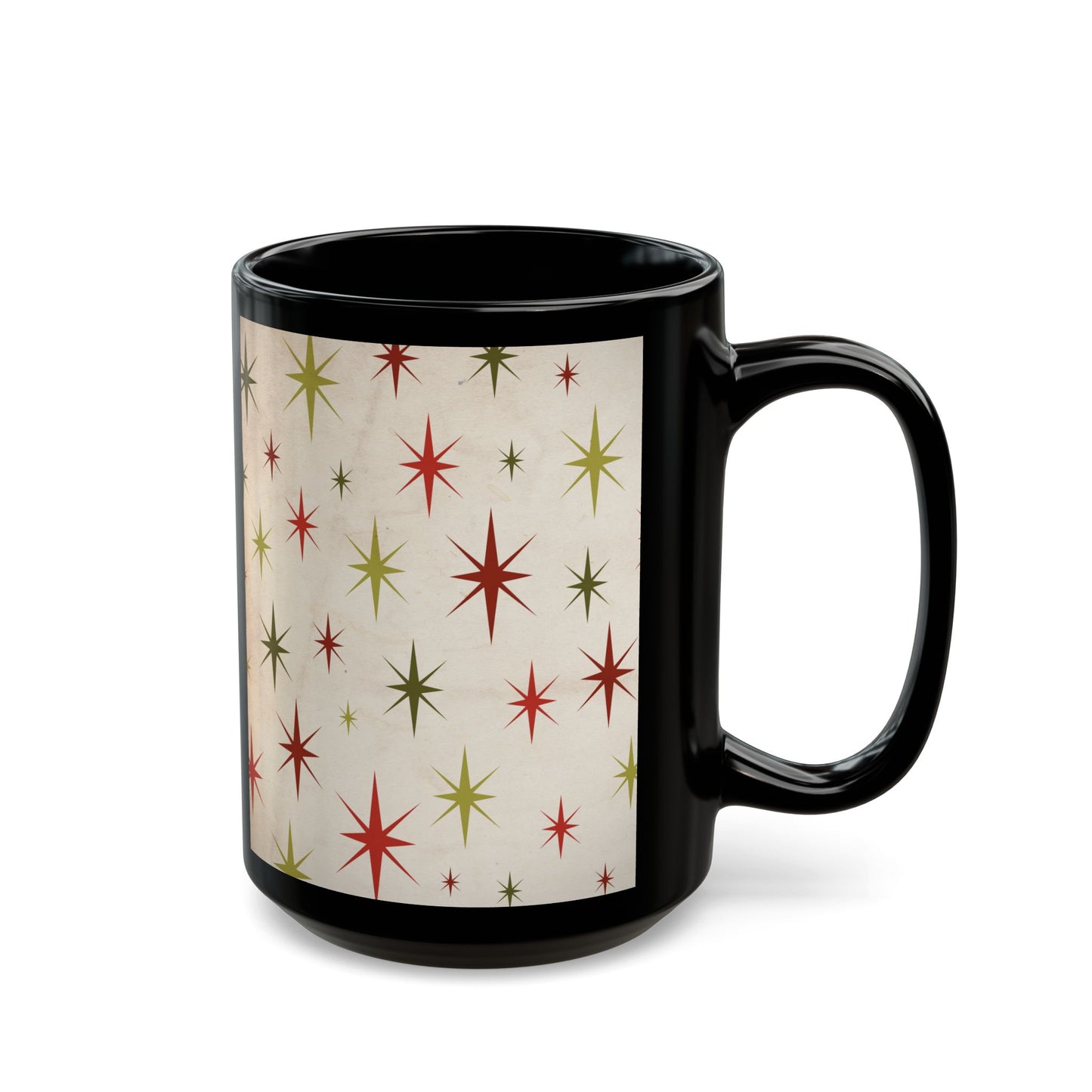 Vintage Style Christmas Star Coffee Cup Mug