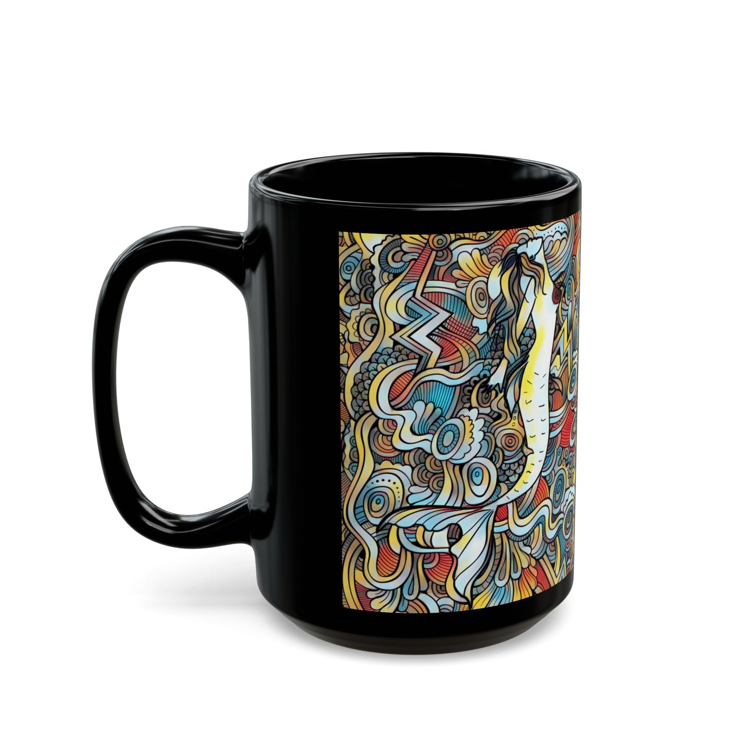 Abstract Mermaid Coffee Cup Mug