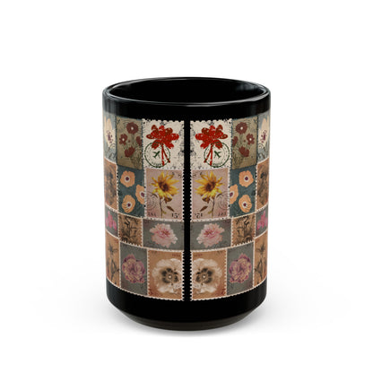 Vintage Stamps Coffee Cup Mug