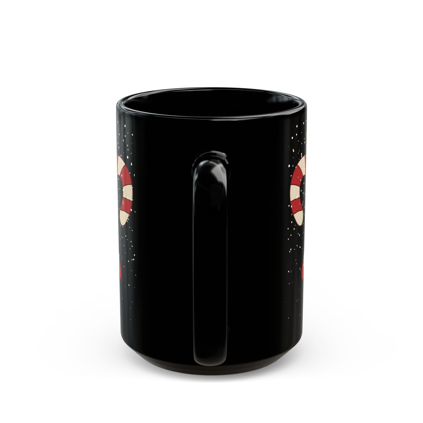 Candy Cane Santa Skull Christmas Coffee Cup Mug