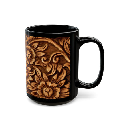 Rustic Leather Print Coffee Cup Mug