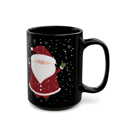 Snowy Winter Santa Christmas Coffee Cup Mug