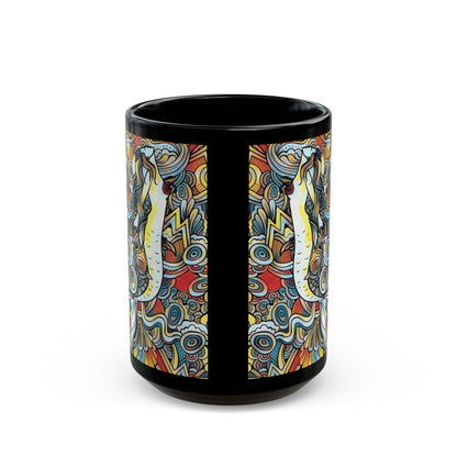 Abstract Mermaid Coffee Cup Mug