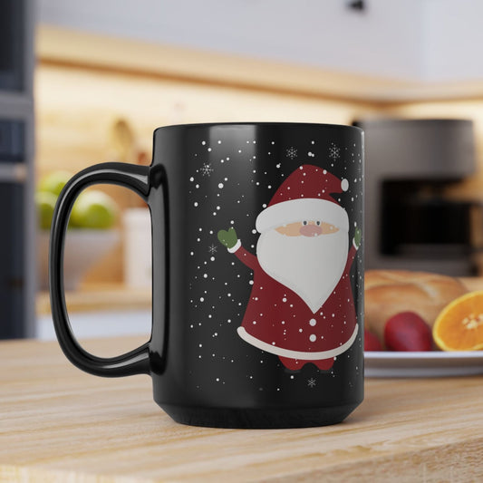 Snowy Winter Santa Christmas Coffee Cup Mug