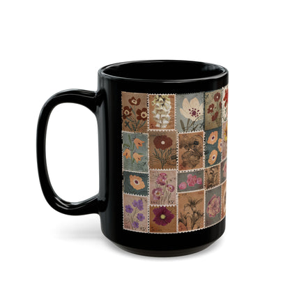 Vintage Stamps Coffee Cup Mug