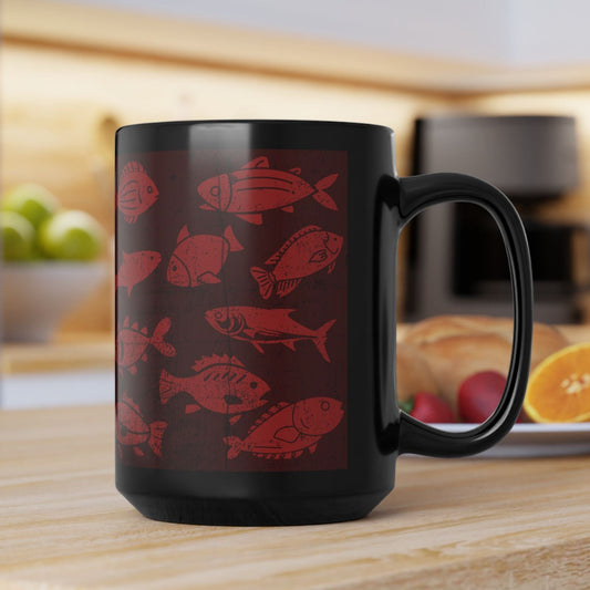 Vintage Style Fish Coffee Cup Mug