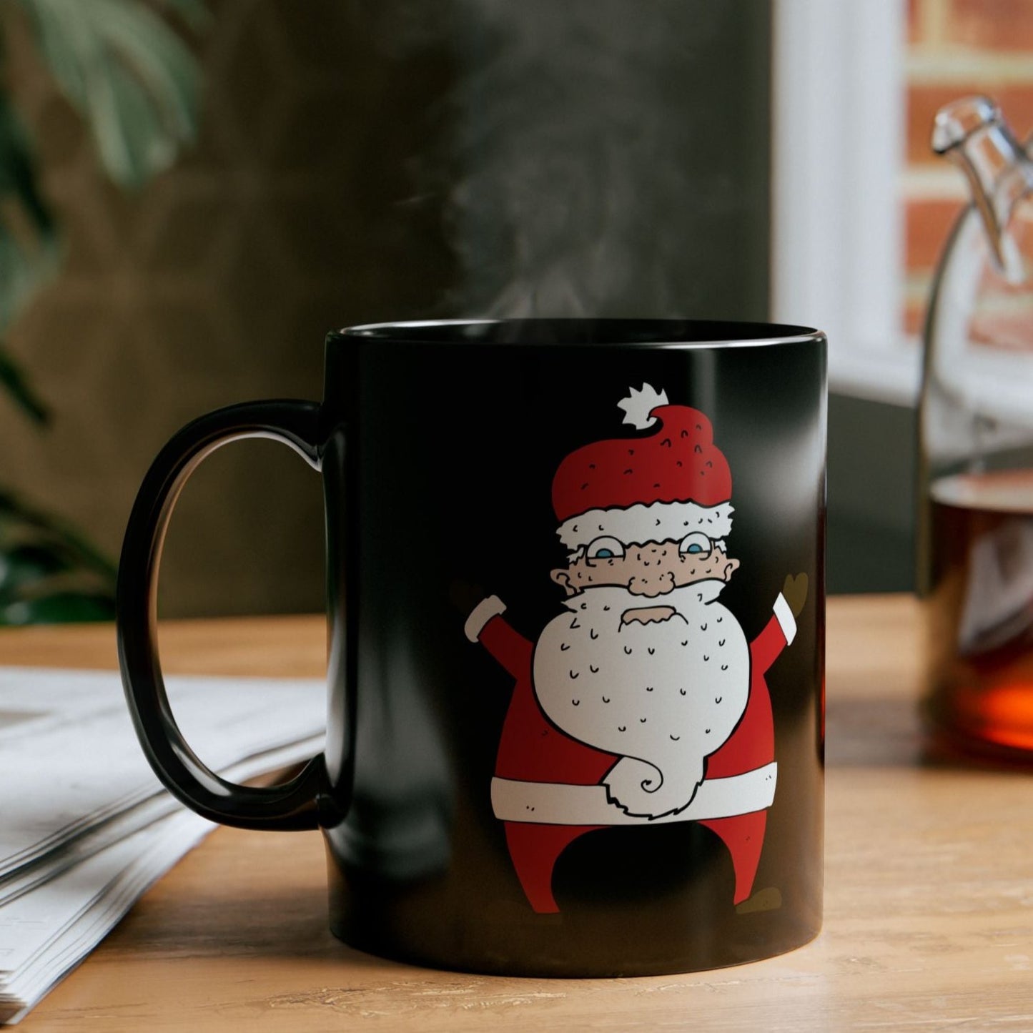 Vintage Santa Christmas Coffee Cup Mug