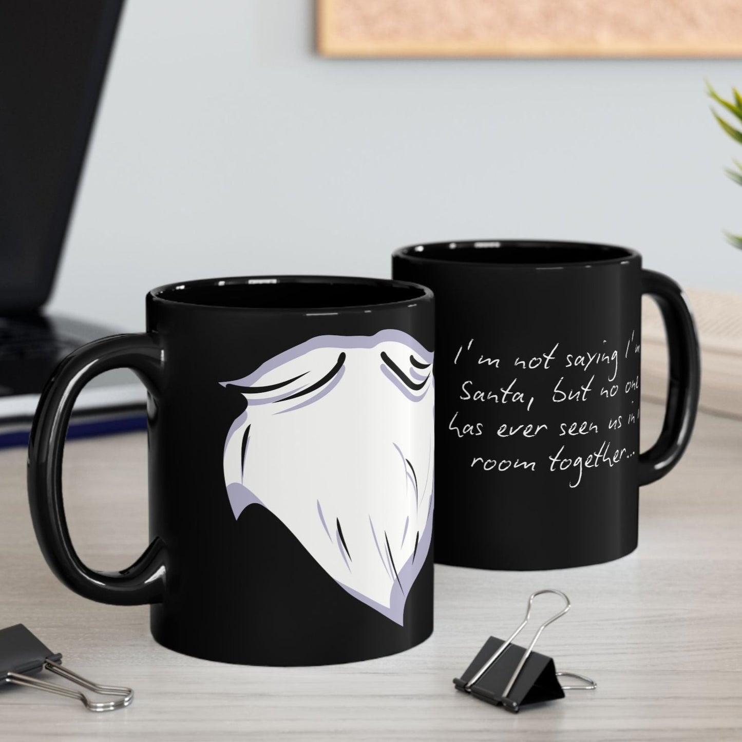 I'm Not Saying I'm Santa Beard Christmas Coffee Cup Mug