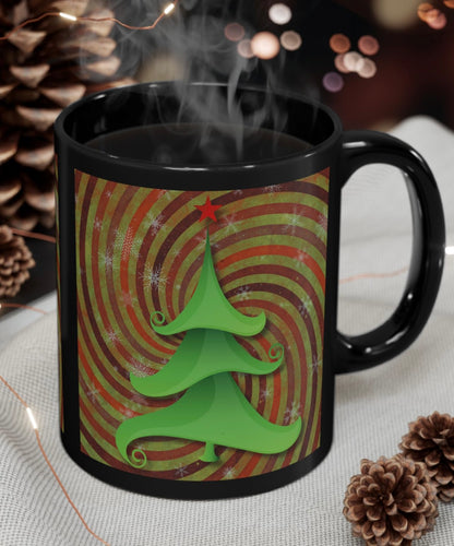 Vintage Christmas Coffee Cup Mug