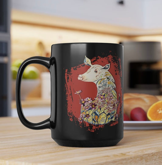 Fancy Pig Coffee Cup Mug