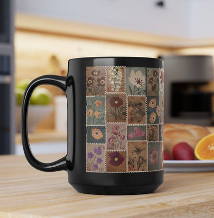 Vintage Stamps Coffee Cup Mug