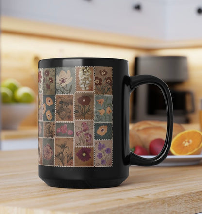 Vintage Stamps Coffee Cup Mug