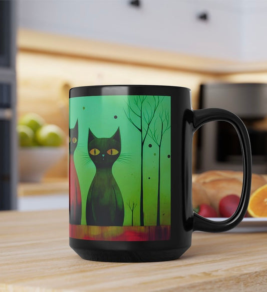 Winter Kitten Coffee Cup Mug