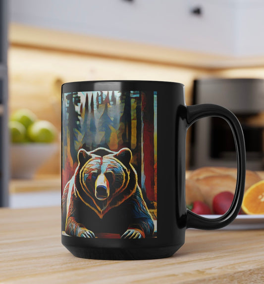 Rustic Grizzly Coffee Cup Mug